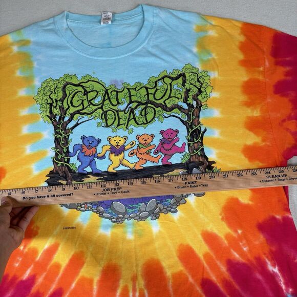 Grateful Dead Dancing Bears Tie-Dye T-Shirt Adult Size 2XL  2 Sided - Picture 7 of 8
